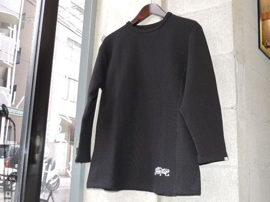 SEVENTY FOUR HEAVY WEIGHT COTTON KNIT  black RAH YOKOHAMA.JPG